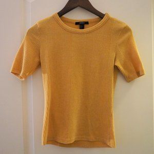 Ribbed Marigold Top